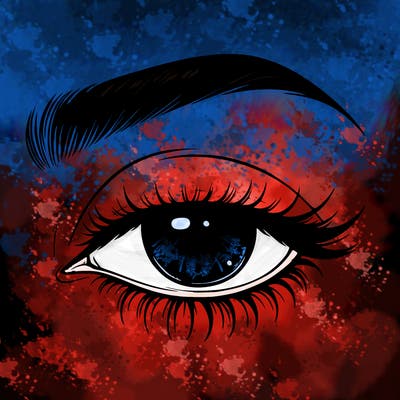 eye closed realistic