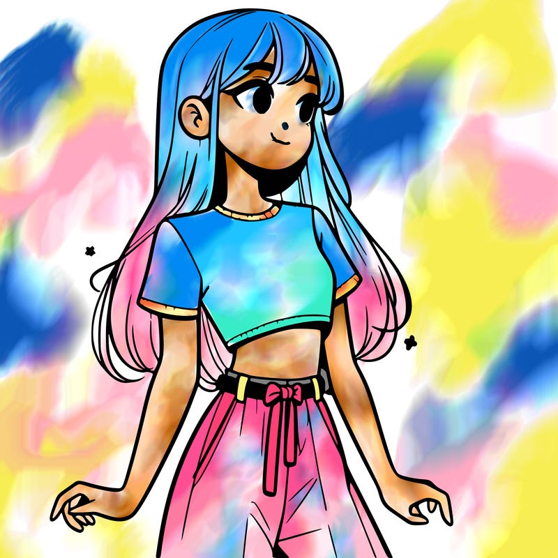 girl in a cute crop top