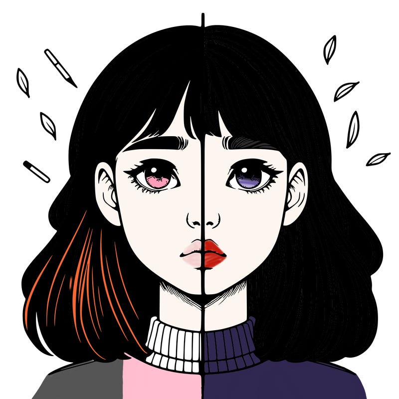 realistic girl split