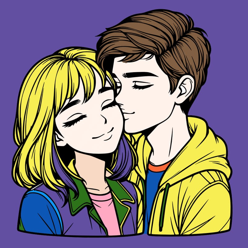 realistic girl and boy  love