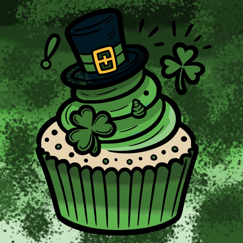 saint patrick’s day cupcake