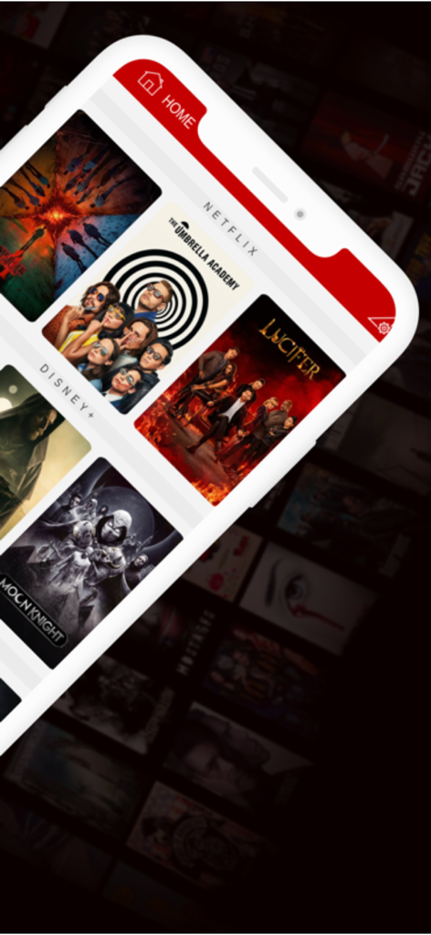 Primeflix Plus Movies & Tv - Home screen of the Primeflix Plus app displaying movie posters from Netflix and Disney Plus categories