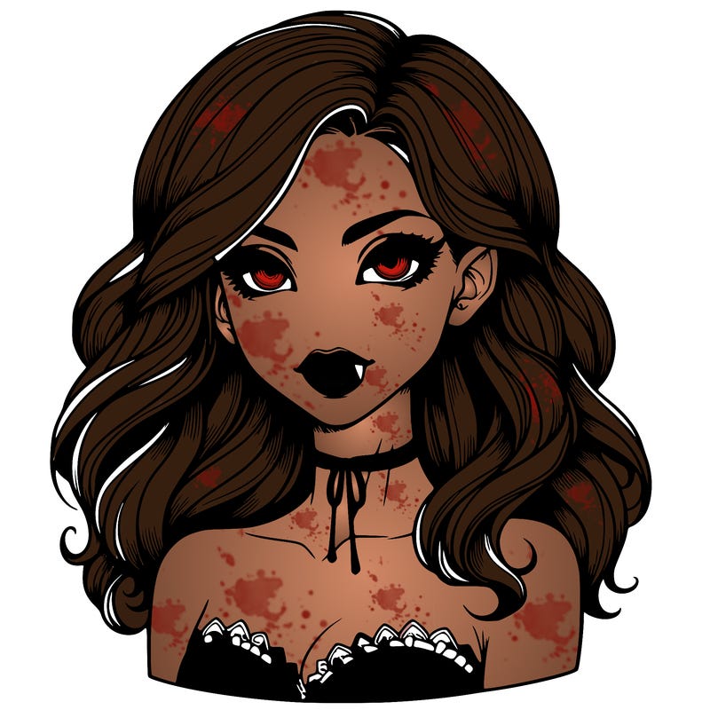 vampire girl realistic