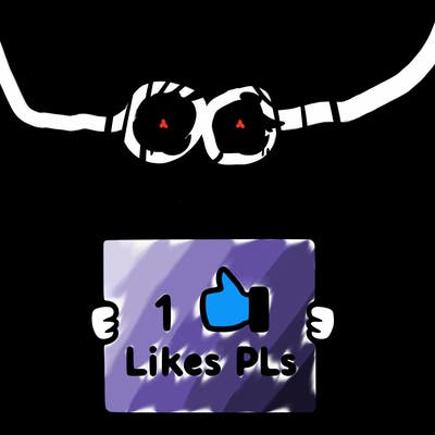 girl holding a sign saying 10 likes pls