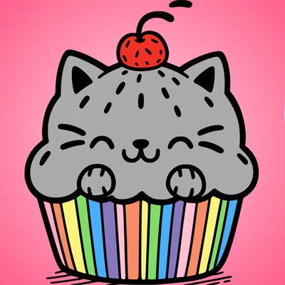 cat cupcake