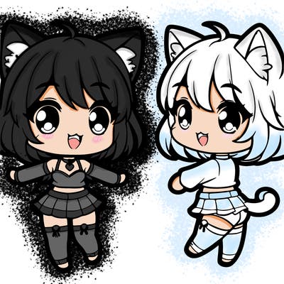 chibi cat girl