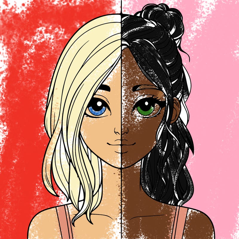 realistic girl split