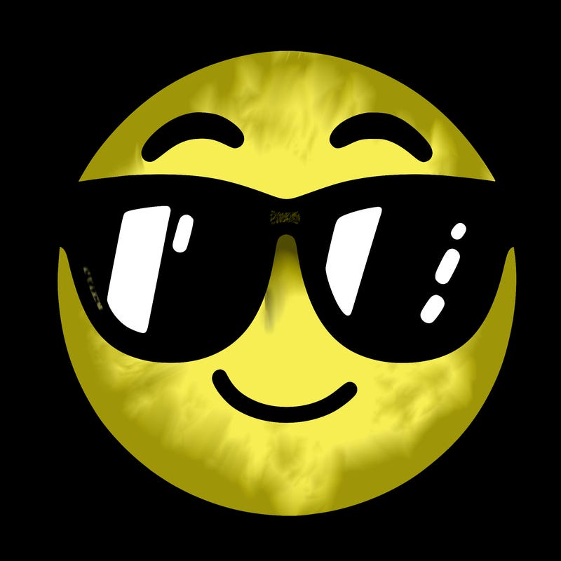 emoji with sunglasses