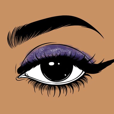 eye closed realistic