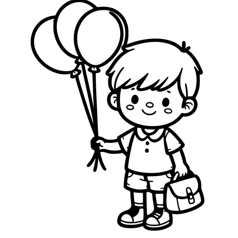 child holding ballon’s