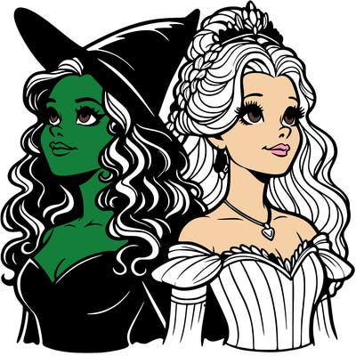 'elphaba and glinda (realistic)