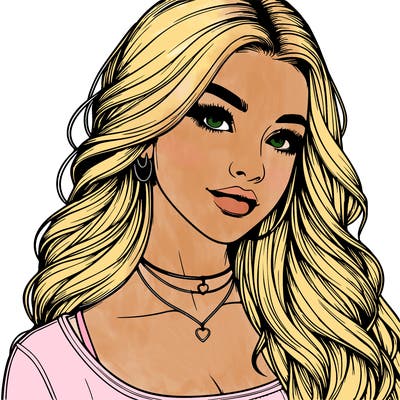 detailed realistic girl