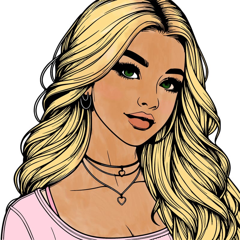 detailed realistic girl