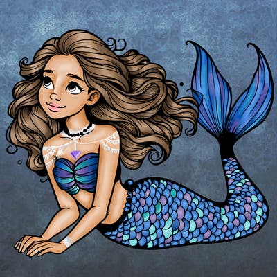 a realistic mermaid