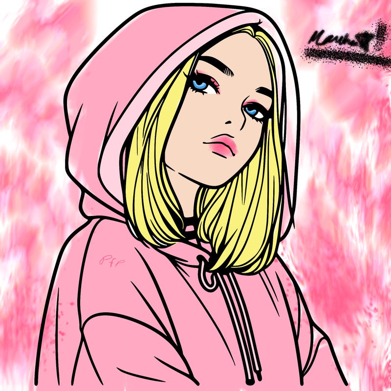 a realistic girl in a hoodie