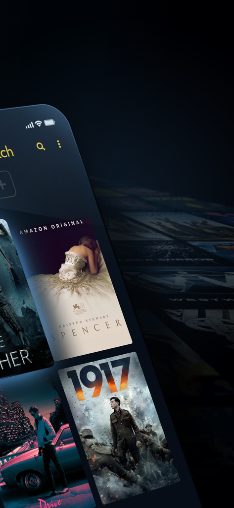 JustWatch - Movies & TV Shows - JustWatch mobile app interface showing movie posters and search functionality