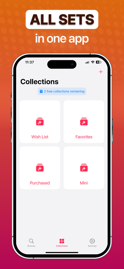 Card Value Scanner TCG Pocket - Mobile app interface displaying categorized TCG collections including Wish List and Favorites