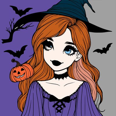 halloween realistic girl