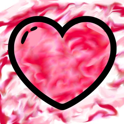 a blank heart