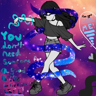 realistic girl danceing