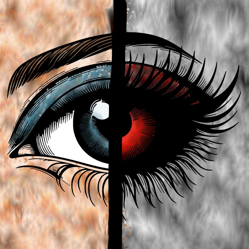 realistic eye split