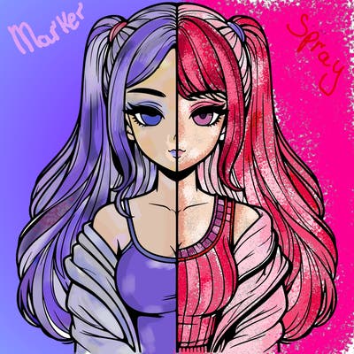 realistic girl split