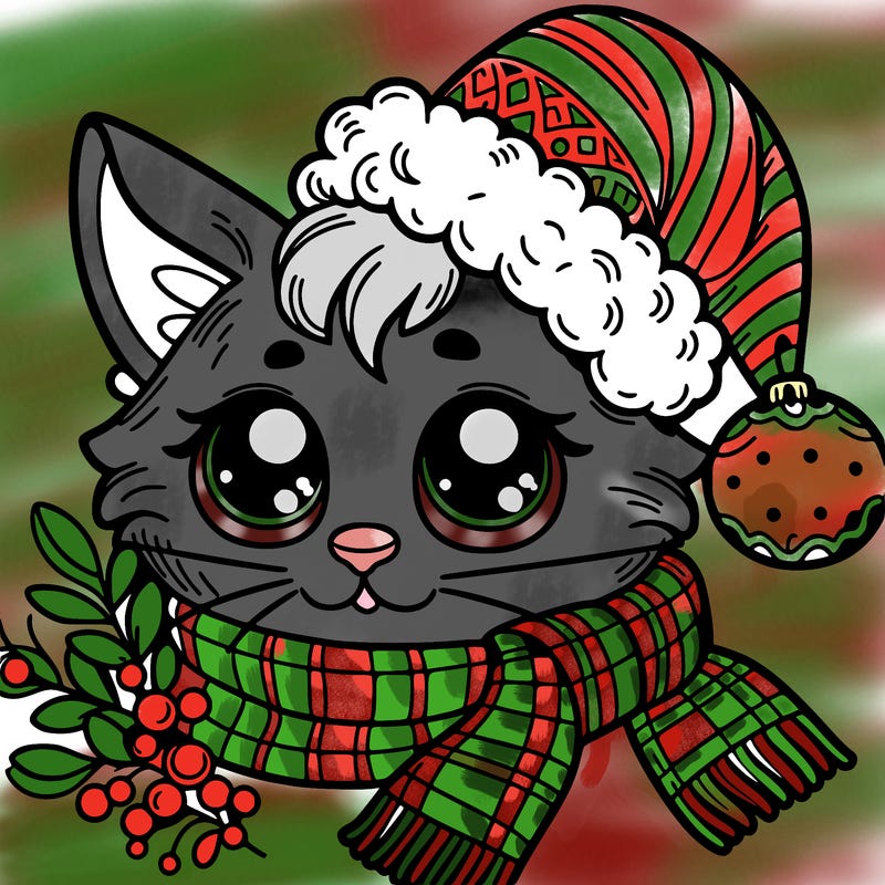 cat christmas