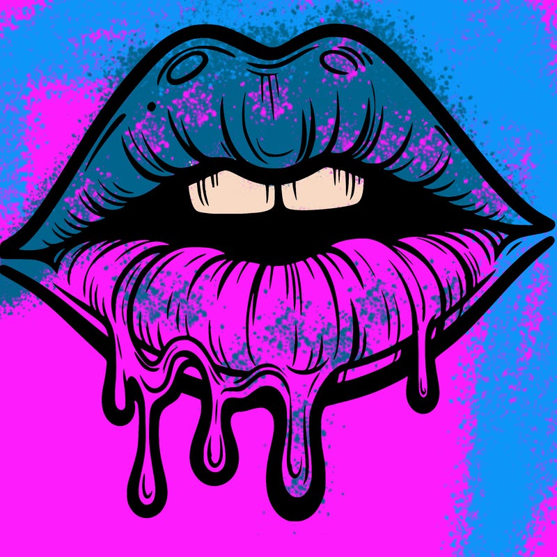 lips that look realistic and drip