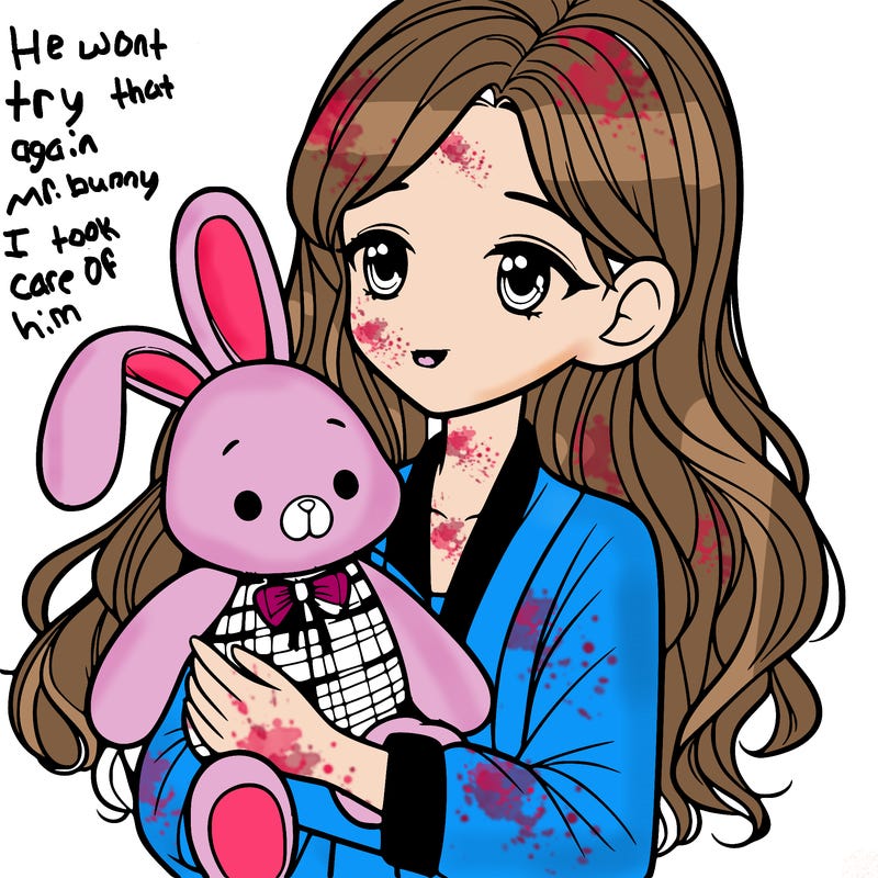 woman holding stuffed bunny