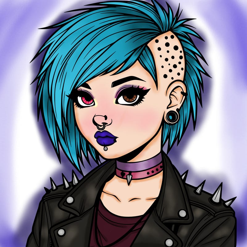 realistic punk girl