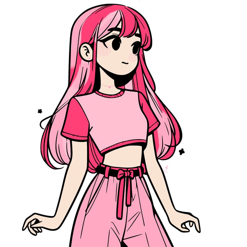 girl in a cute crop top