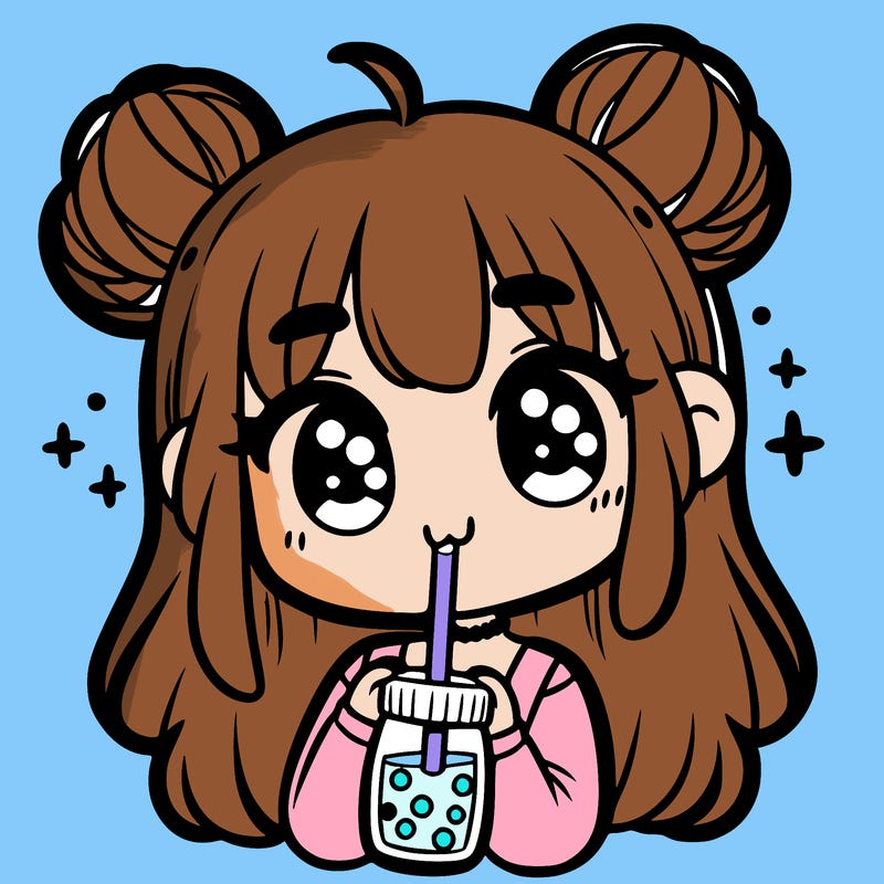 girl with boba