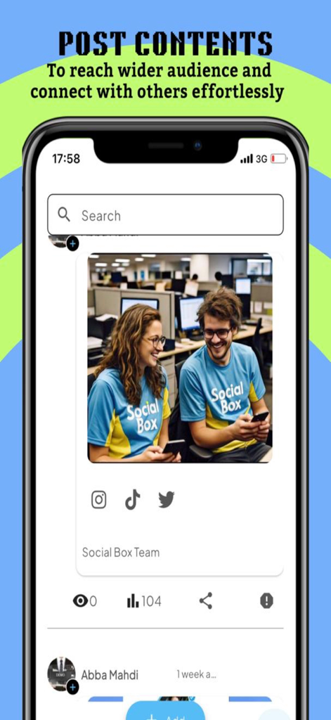 Social Box-Unified Identity - Social Networking App | MWM