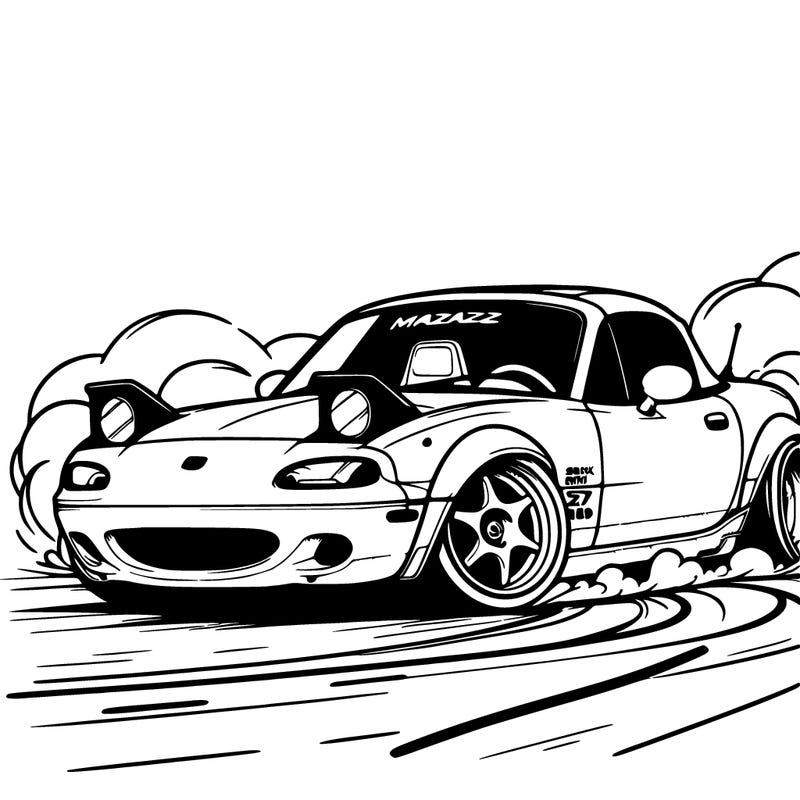 mazda mx5 drifting