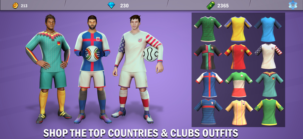 Real Soccer – Football Games - Real Soccerのカスタマイズ可能なフットボールキットとナショナルチームのジャージ。