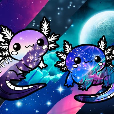 cute axolotls