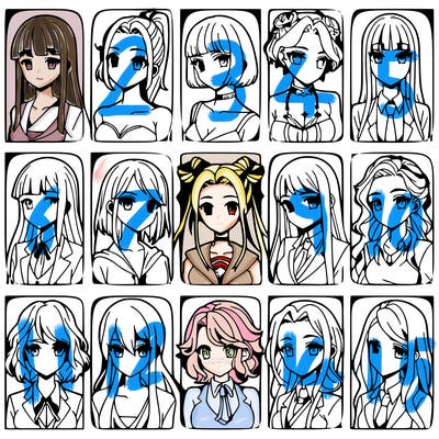 girls that look diffrent anime