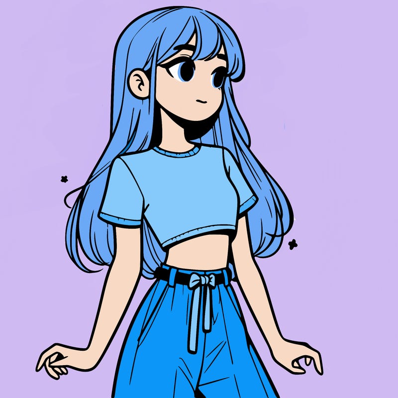 girl in a cute crop top