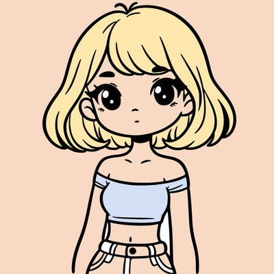 girl in a cute crop top