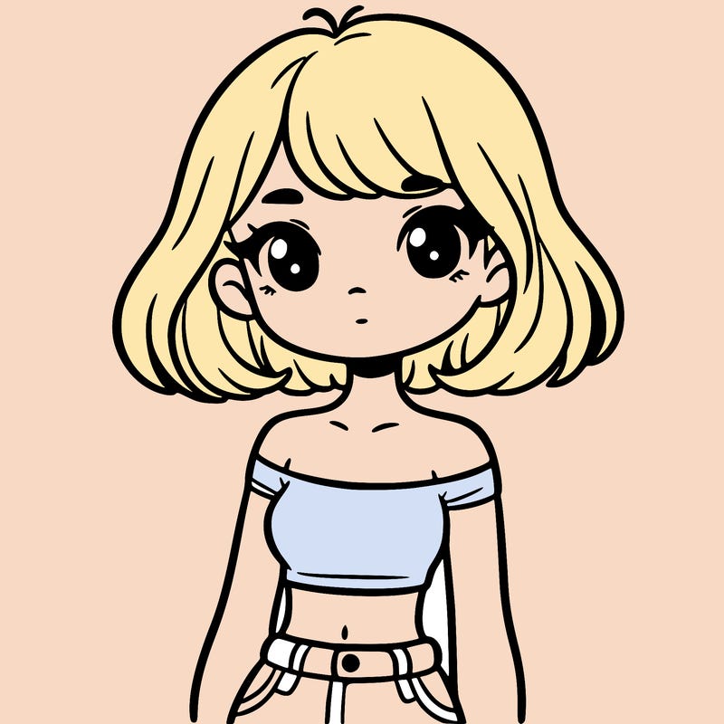 girl in a cute crop top