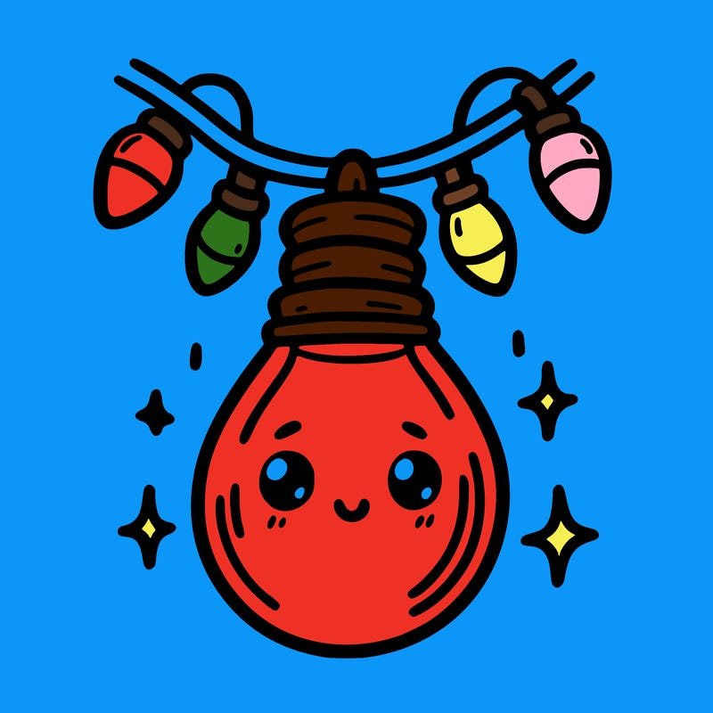 small bulb of a garland