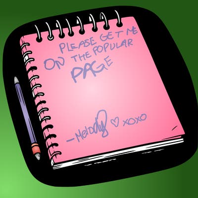 a blank sketch pad