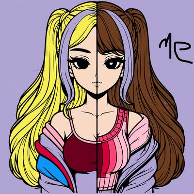 realistic girl split