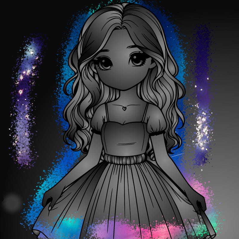 realistic girl with a dress