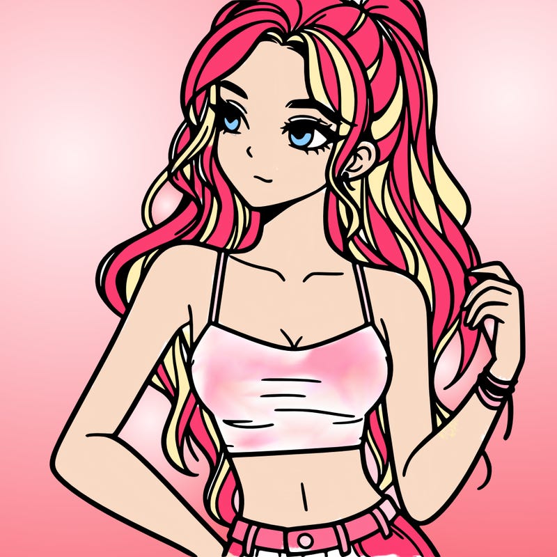 girl in crop top