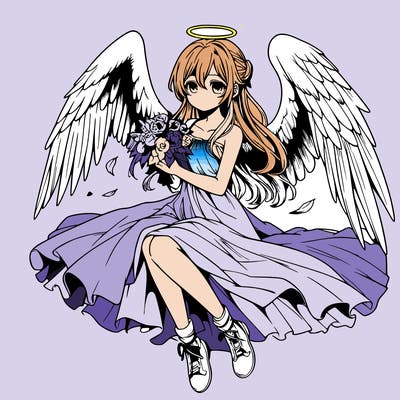manga angel realistic