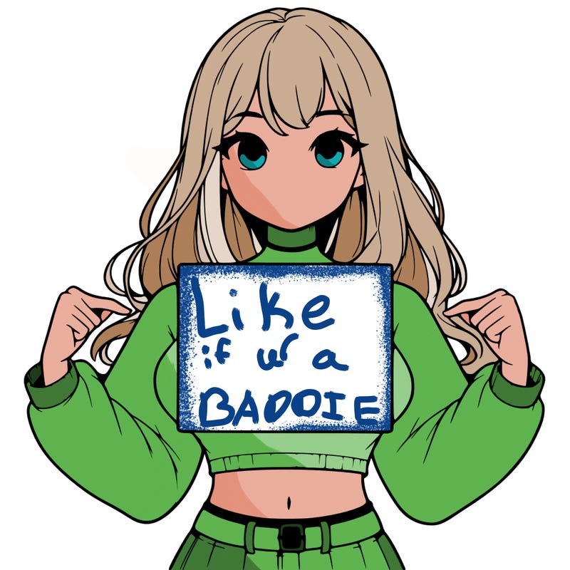 girl holding a blank sign in a long sleeve crop top
