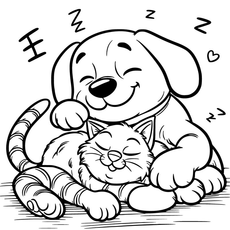 dogday hugging catnap