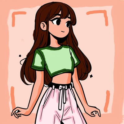 girl in a cute crop top