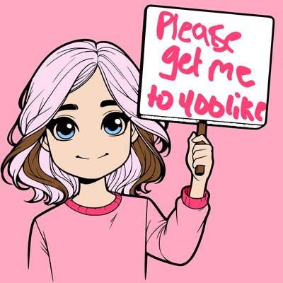 realistic girl holding up a sign